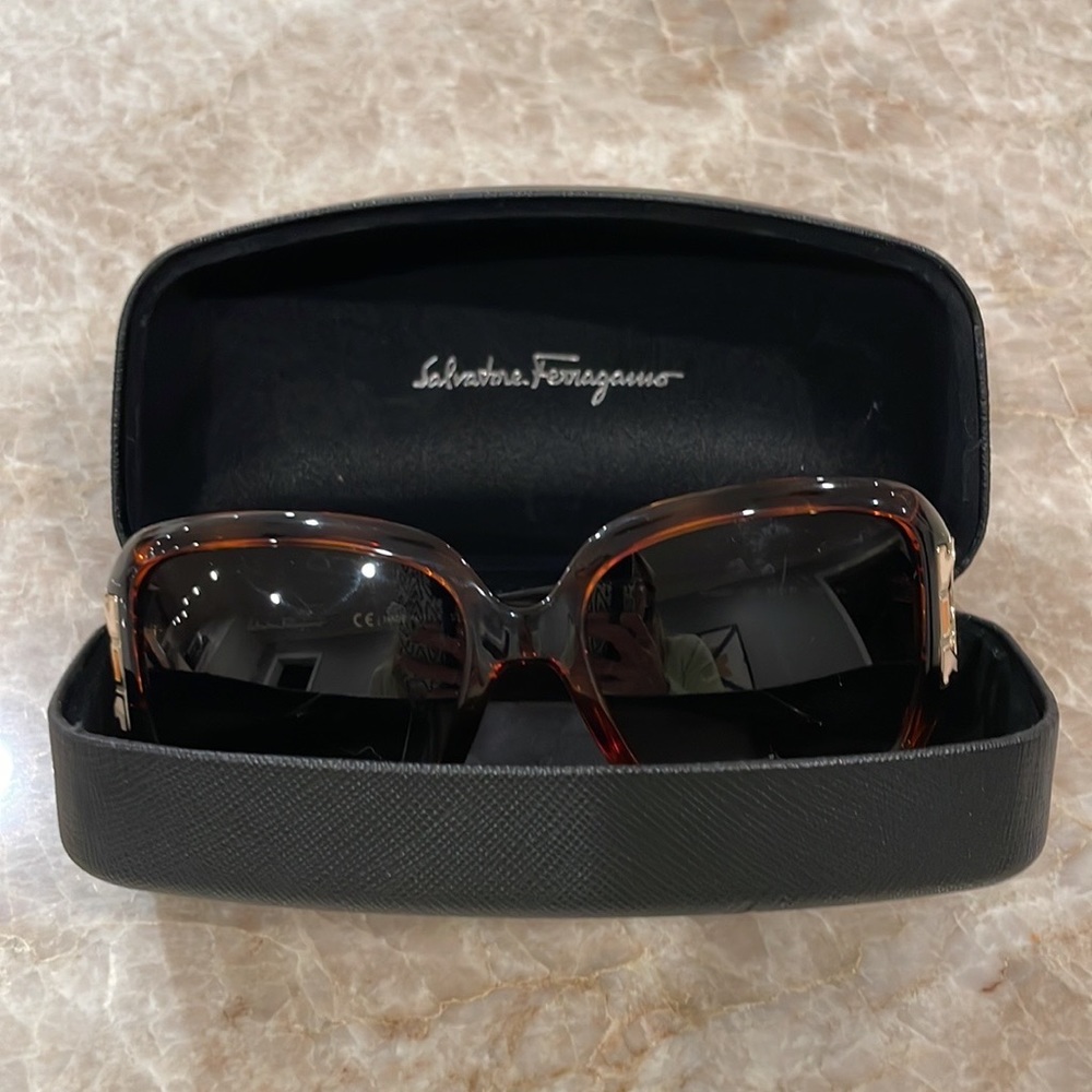 Salvatore Ferragamo Tortoiseshell Sunglasses